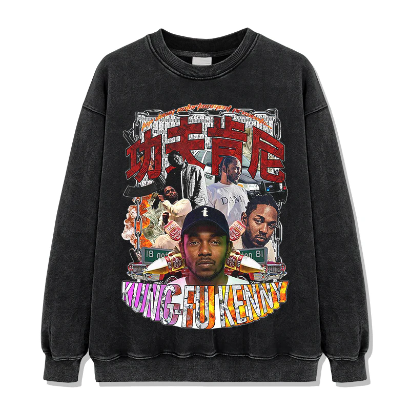 Kungfu Kenny By Kendrick Lamar Sweatshirt - Image 2