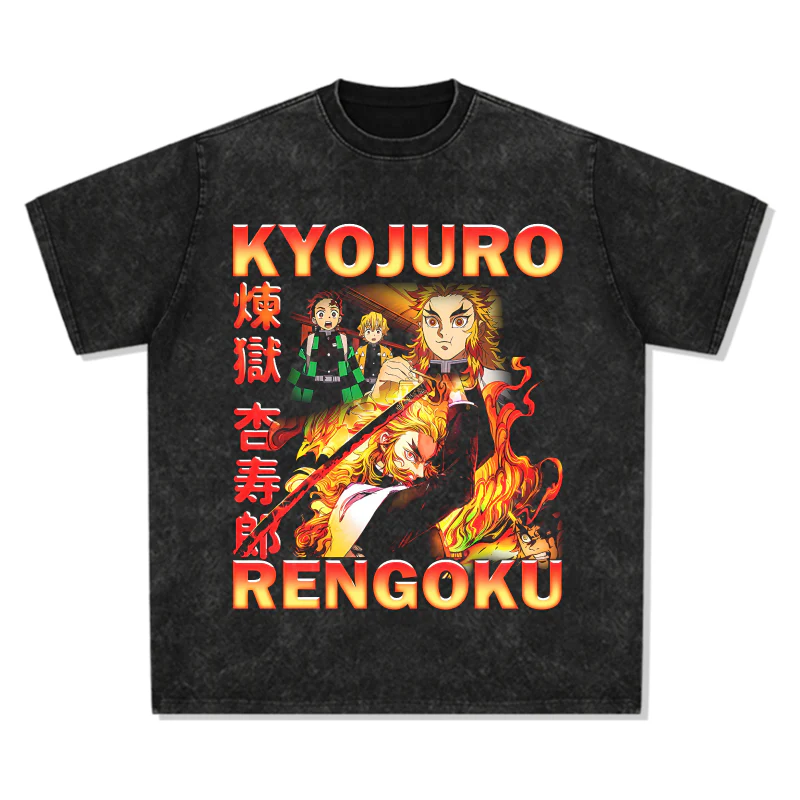 Kyōjurō Rengoku Demon Slayer: Kimetsu no Yaiba "Anime" TEE - Image 2