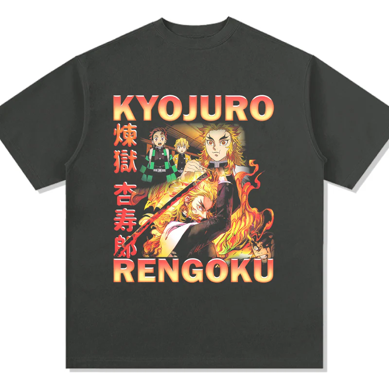 Kyōjurō Rengoku Demon Slayer: Kimetsu no Yaiba "Anime" TEE - Image 3