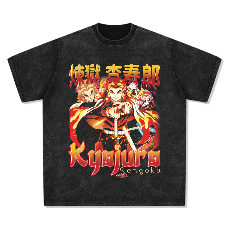 Kyōjurō Rengoku Demon Slayer: Kimetsu no Yaiba "Anime" TEE - Image 2