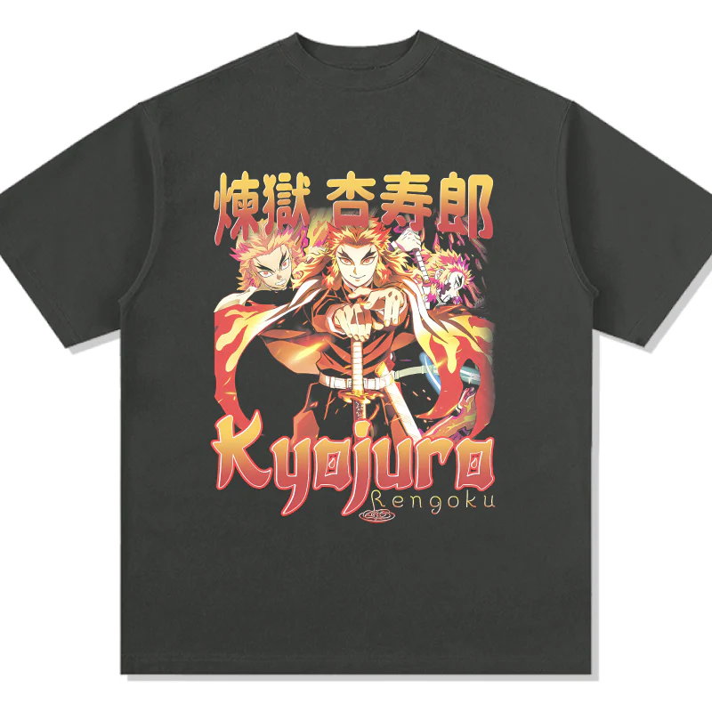 Kyōjurō Rengoku Demon Slayer: Kimetsu no Yaiba "Anime" TEE - Image 3