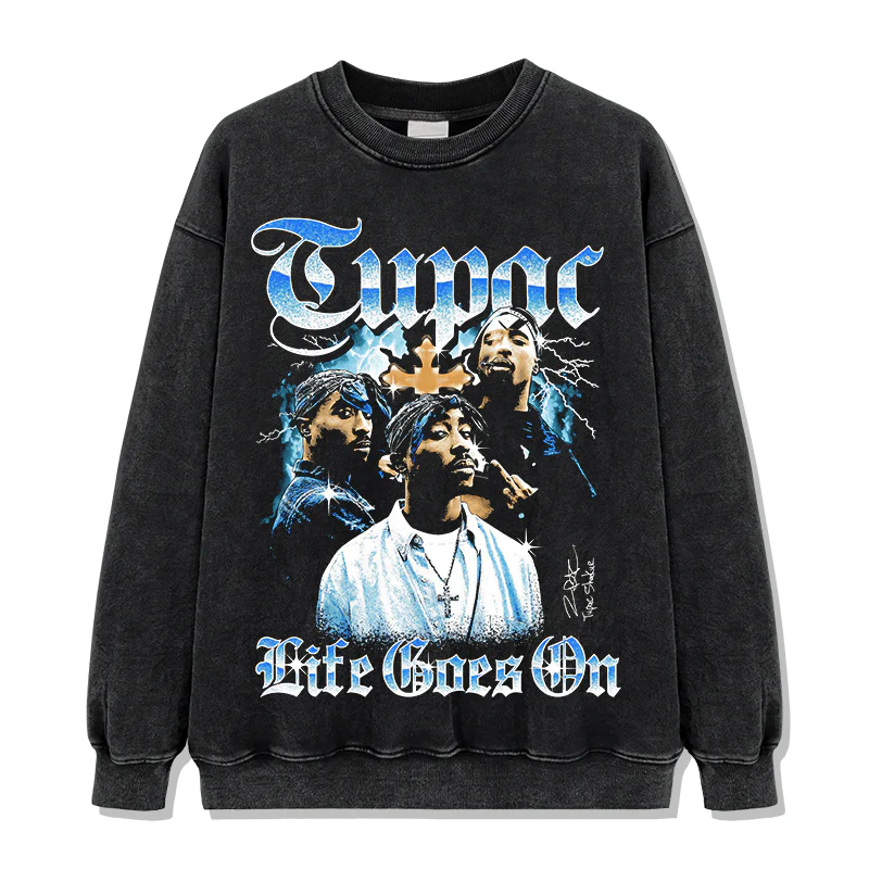 Life Goes On By Tupac Shakur Signature Sweatshirt - Image 2