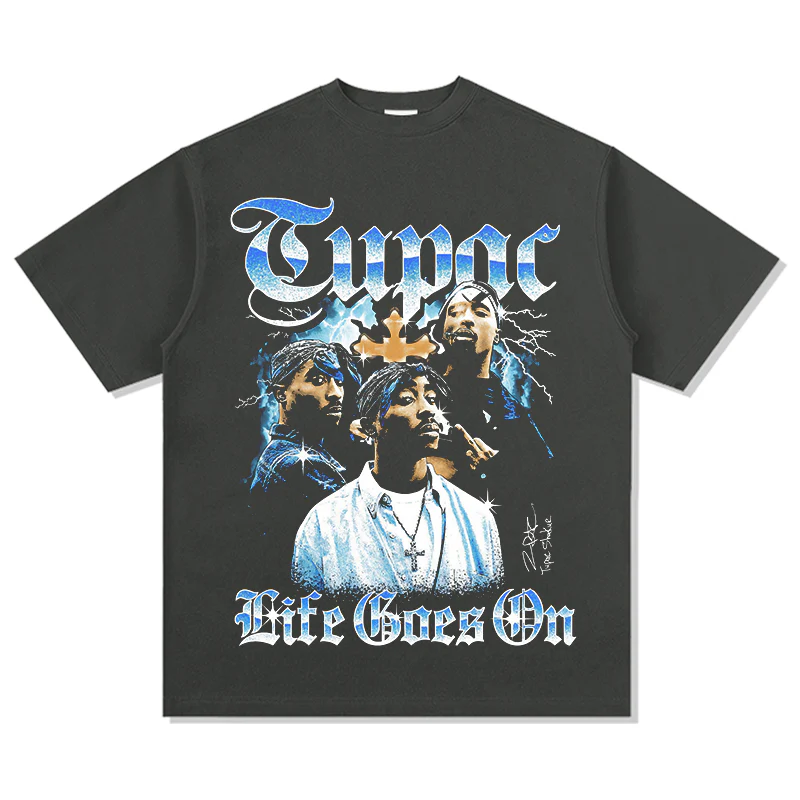 Life Goes On By Tupac Shakur Signature TEE - Image 2