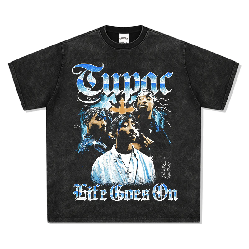 Life Goes On By Tupac Shakur Signature TEE - Image 3