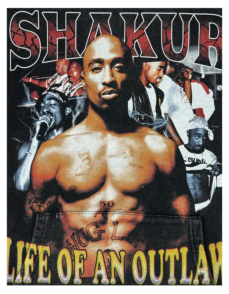 Life of an Outlaw By Tupac Shakur TEE - Image 4
