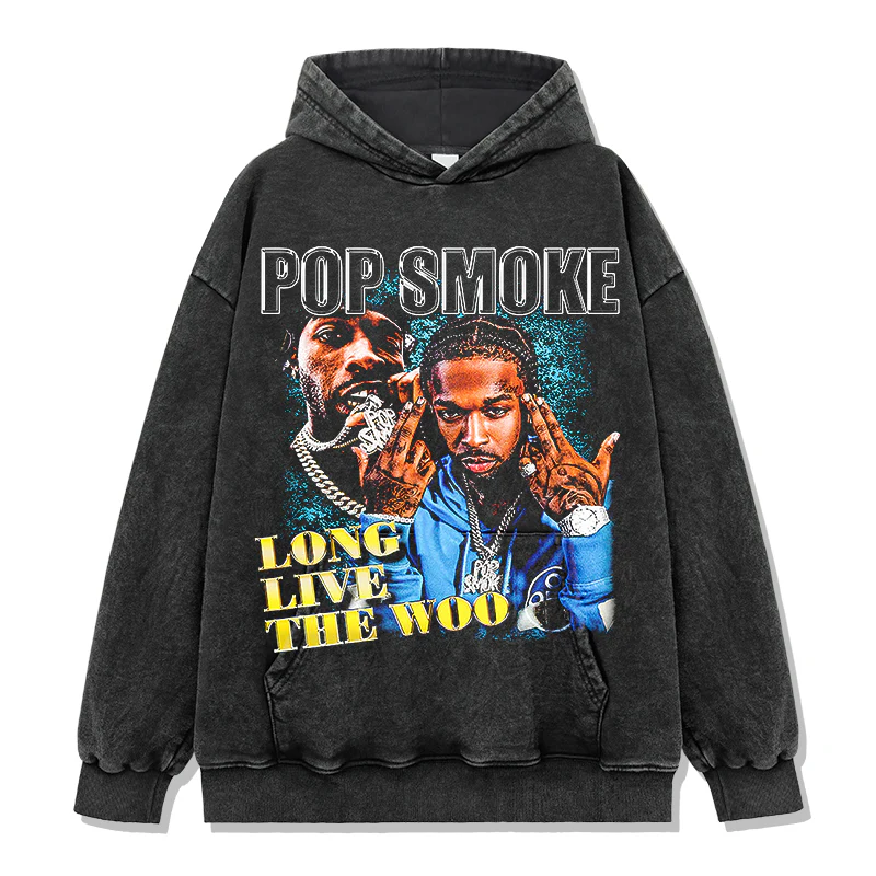 Long Live The Woo By Popsmoke Hoodie - Image 2