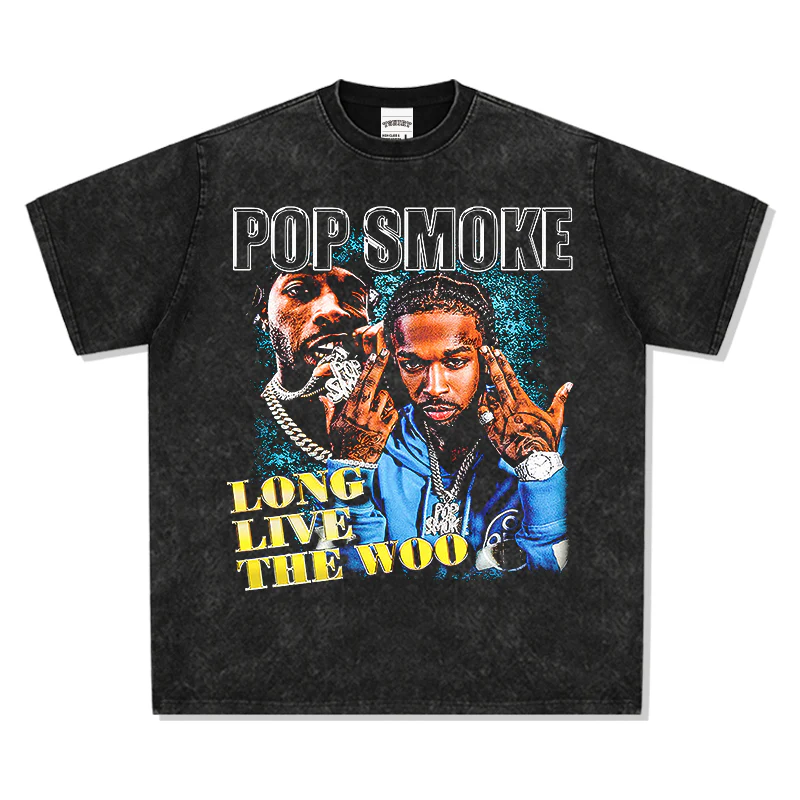 Long Live The Woo By Popsmoke TEE - Image 3