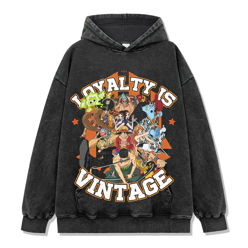 Loyalty s Vintage One Piece "Anime" Hoodie - Image 2