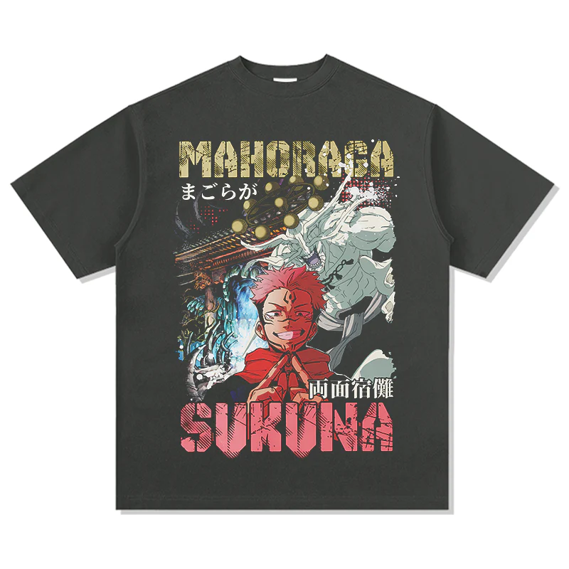 Mahoraga Vs Ryomen Sukuna "Anime" TEE - Image 2