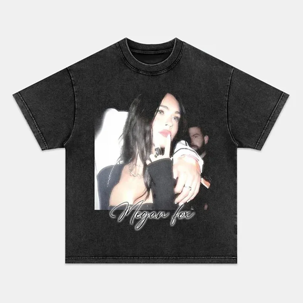 Megan Fox Chic Graphic Tee – Sleek Style - Image 2