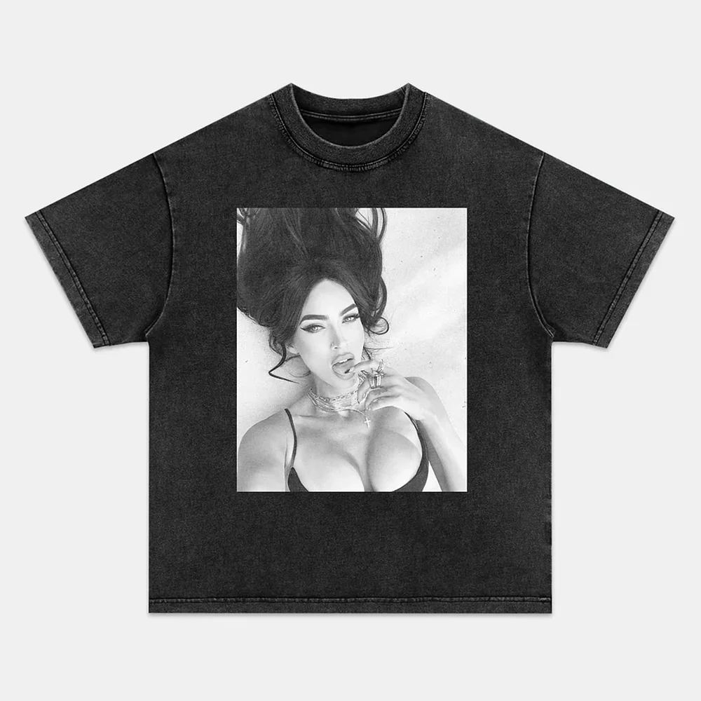 Megan Fox New Graphic Tee Black Design - Image 2