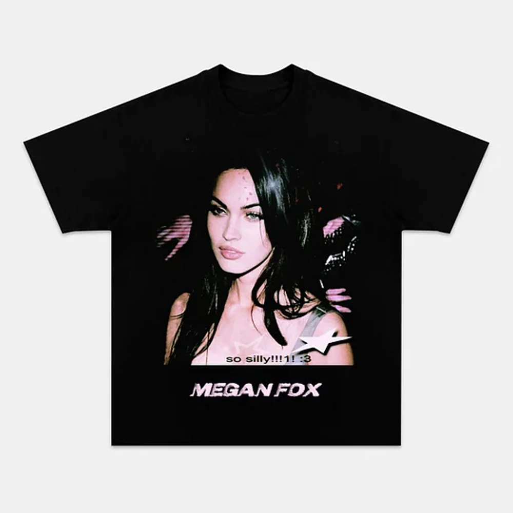 Megan Fox "So Silly" Graphic Tee Fun Fashion