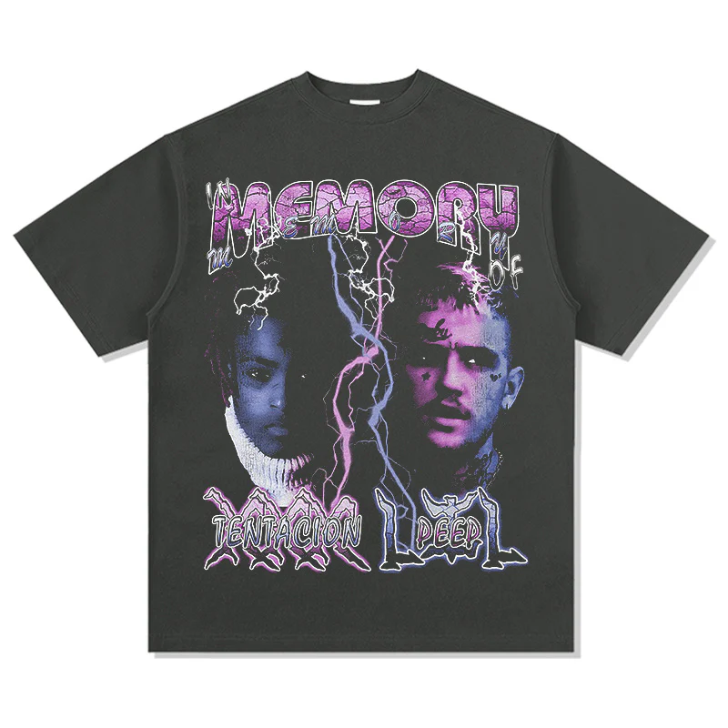 MEMORY OF XXX TENTACION LILPEEP TEE 2024 - Image 2