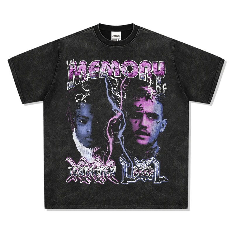 MEMORY OF XXX TENTACION LILPEEP TEE 2024 - Image 3