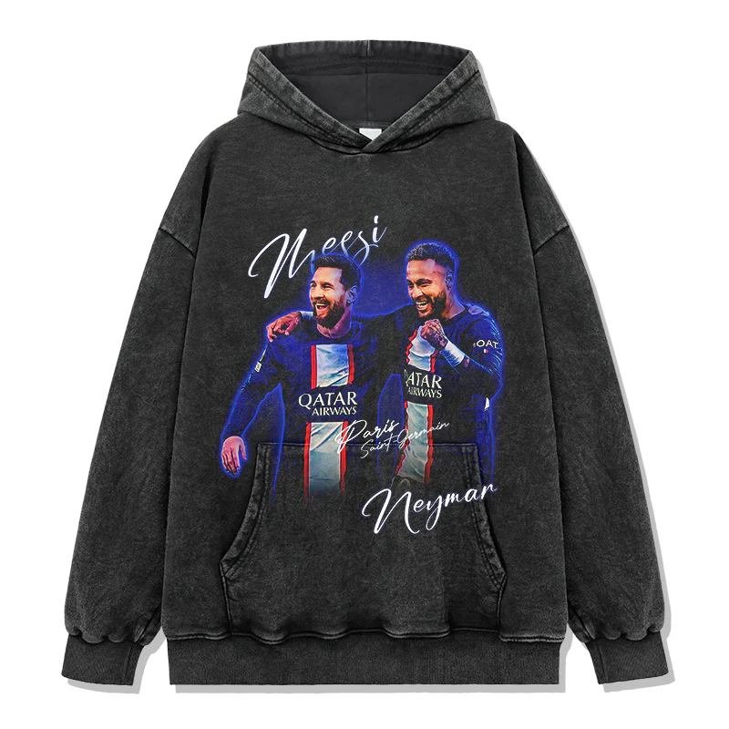 Messi, Neymar "Paris Saint-Germain" Hoodie - Image 2