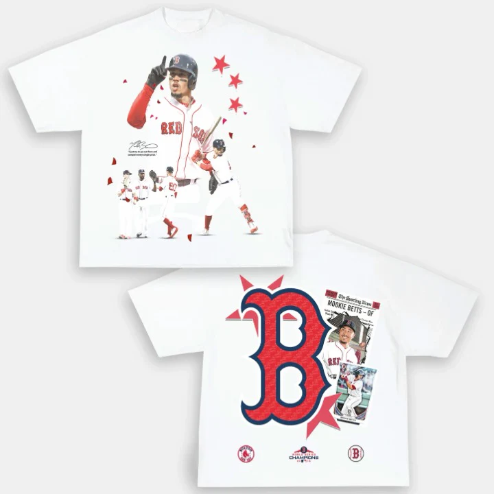 Mookie Red Sox Back Design TEE - Image 2