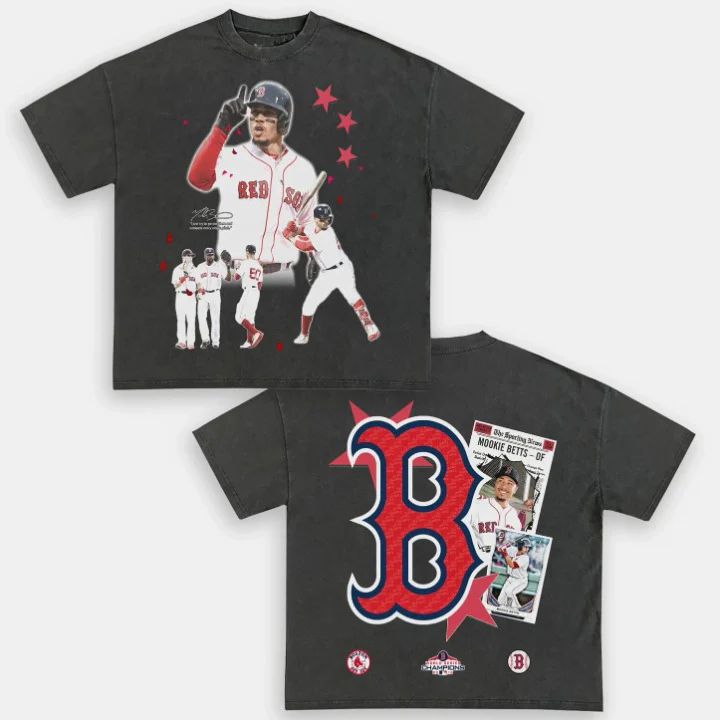 Mookie Red Sox Back Design TEE - Image 3