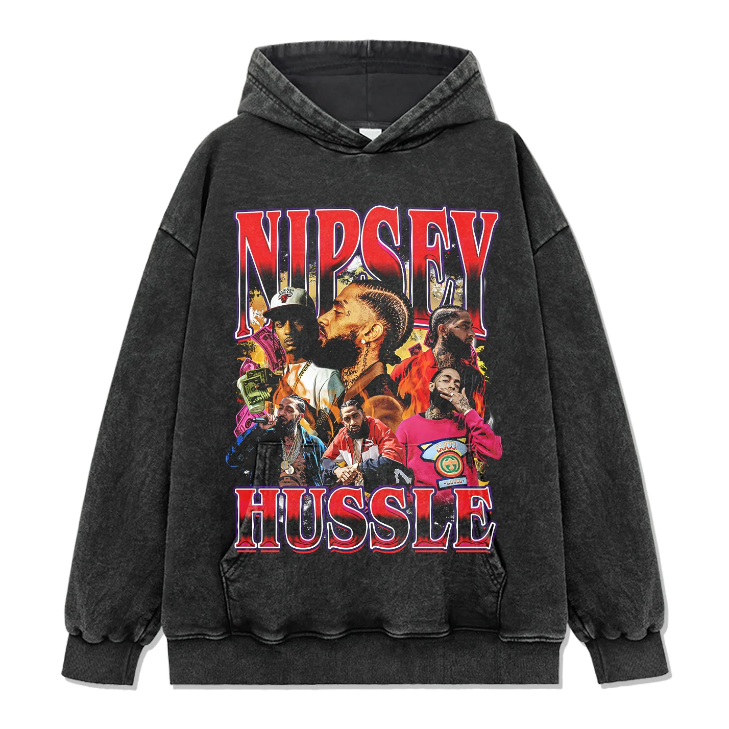 Nipsey Hussle Tee Hoodie - Image 2