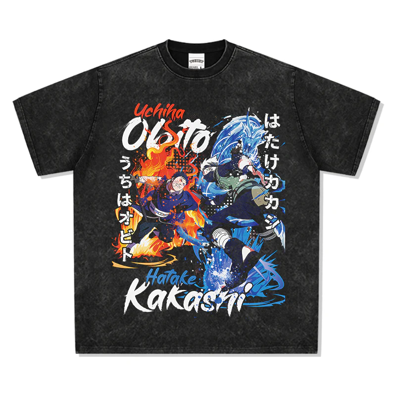 Obito Uchiha Vs Kakashi Hatake "Anime" TEE - Image 2