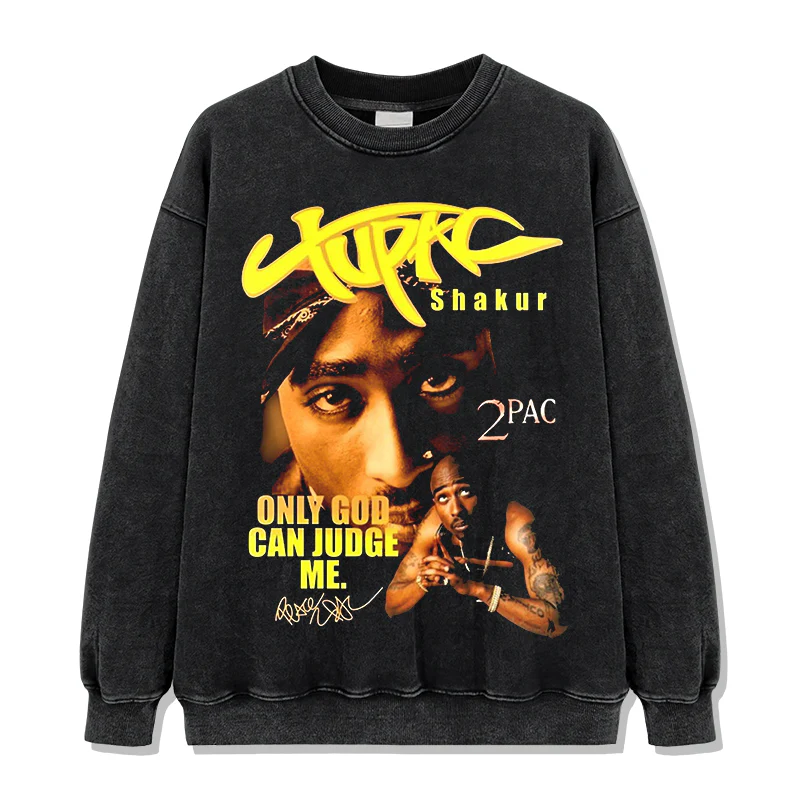 Only God Can Judge Me By Tupac Shakur Signature Sweatshirt - Image 2