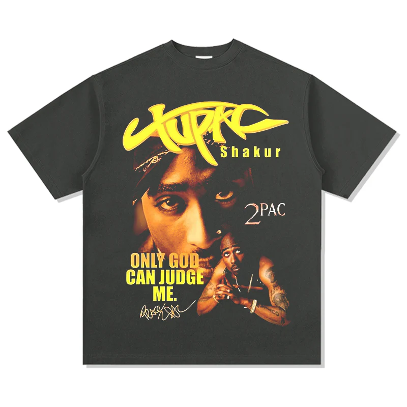 Only God Can Judge Me By Tupac Shakur Signature TEE - Image 2