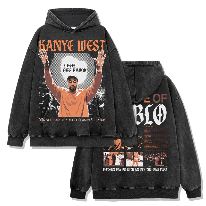 Rapper Kanye West Hoodie - Image 2