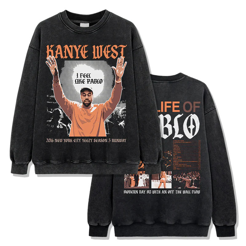 Rapper Kanye West Sweatshirt - Image 2