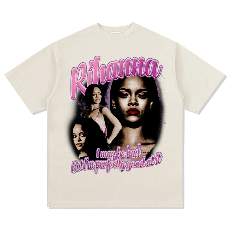 RIHANNA "I MAYBE BAD BUT I AM PERFECTLY GOOD AT IT " TEE 2024 - Image 5