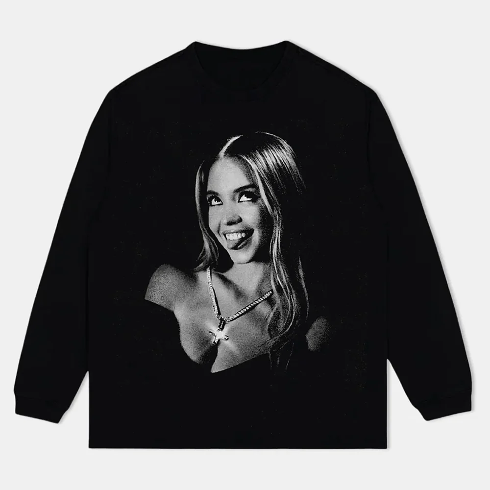 Sydney Sweeney Black & White Glam Tee - Image 3