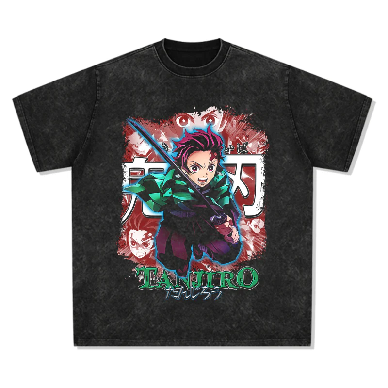 Tanjiro Kamado Demon Slayer: Kimetsu no Yaiba "Anime" TEE - Image 2