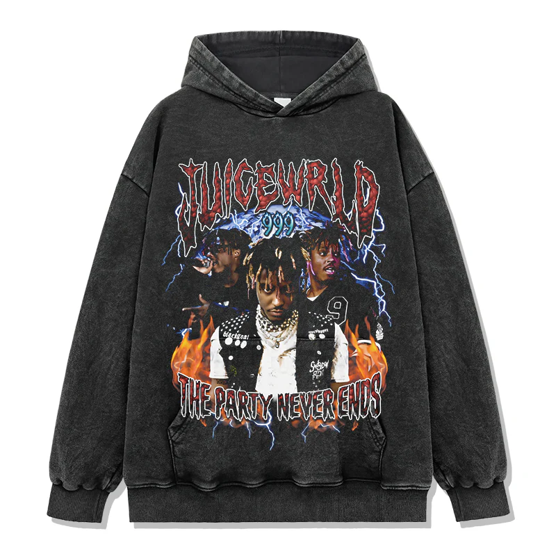 The Party Never Ends By Juice Wrld Hoodie - Image 2