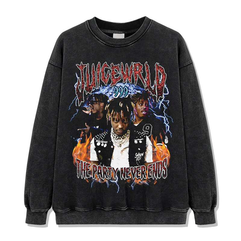 The Party Never Ends By Juice Wrld Sweatshirt - Image 2