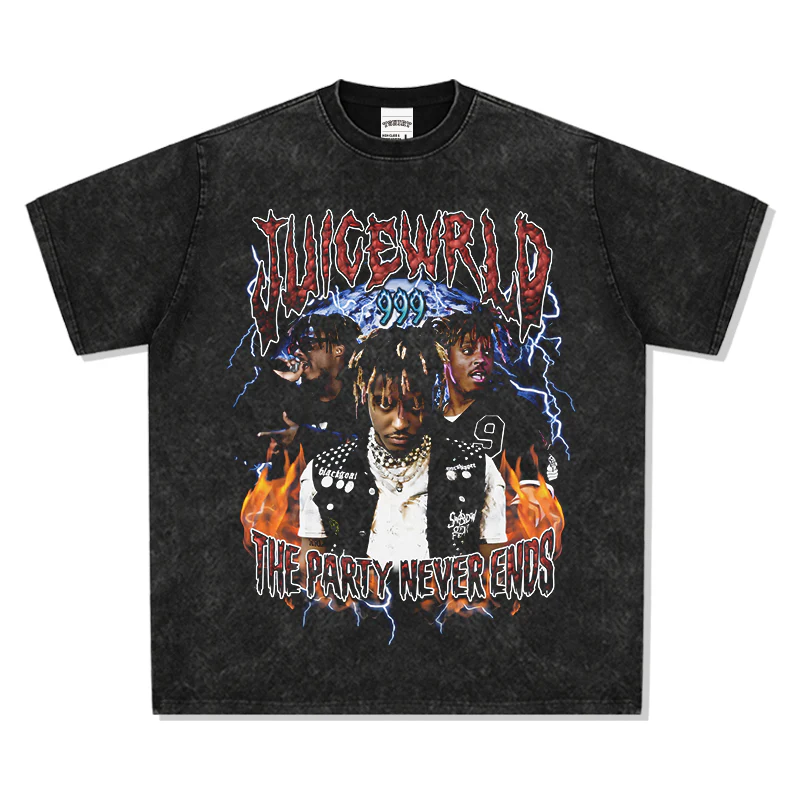 The Party Never Ends By Juice Wrld Tee - Image 3
