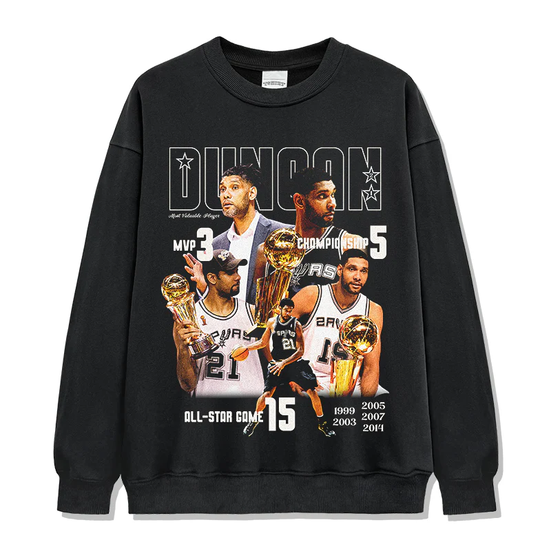 Tim Duncan Sweatshirt NBA 2024 - Image 3