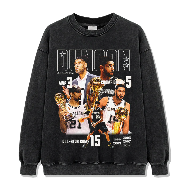 Tim Duncan Sweatshirt NBA 2024 - Image 4