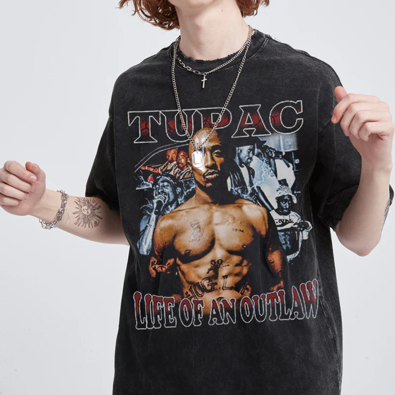 TUPAC "LIFE OF AN OUTLAW" TEE 2024 - Image 2