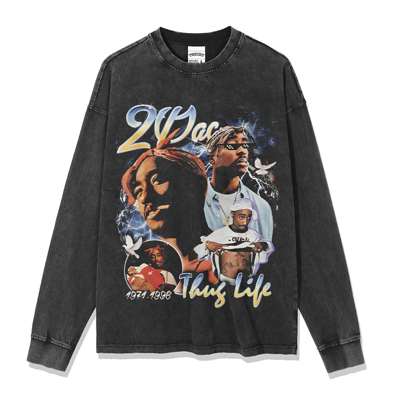 TUPAC SHAKUR ICONIC THUG LIFE SWEATSHIRT 2024 - Image 2