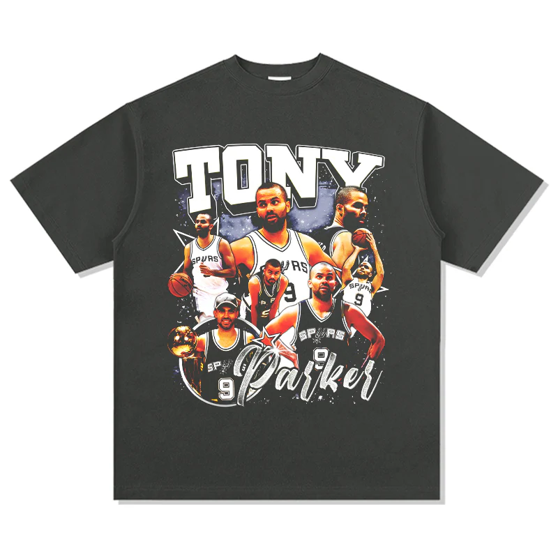 Washed black TEE NBA - Image 2