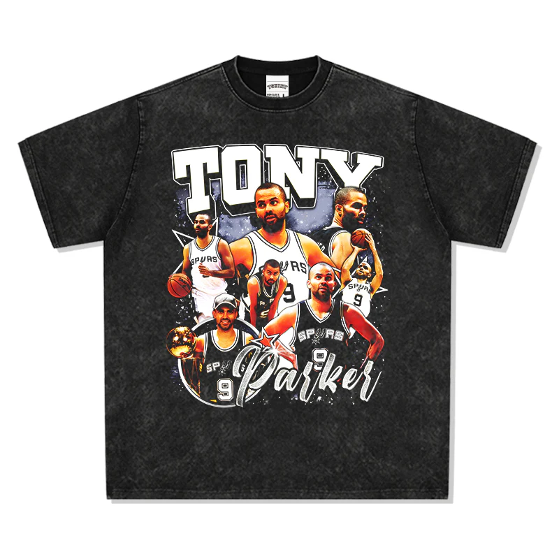 Washed black TEE NBA - Image 3