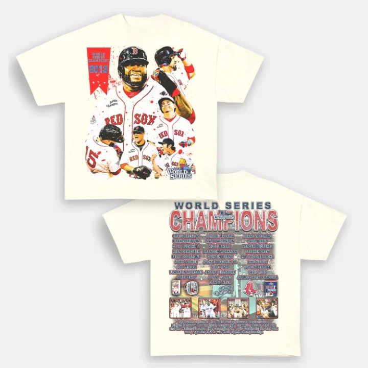 World Series champs Red Sox Back Design TEE - Image 4