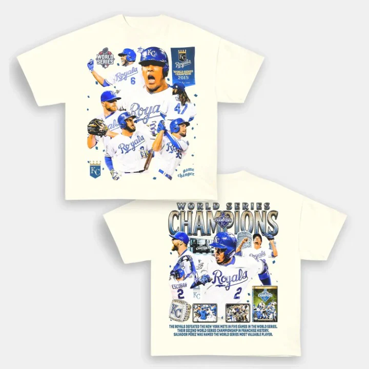 World Series champs Royals Back Design TEE - Image 4