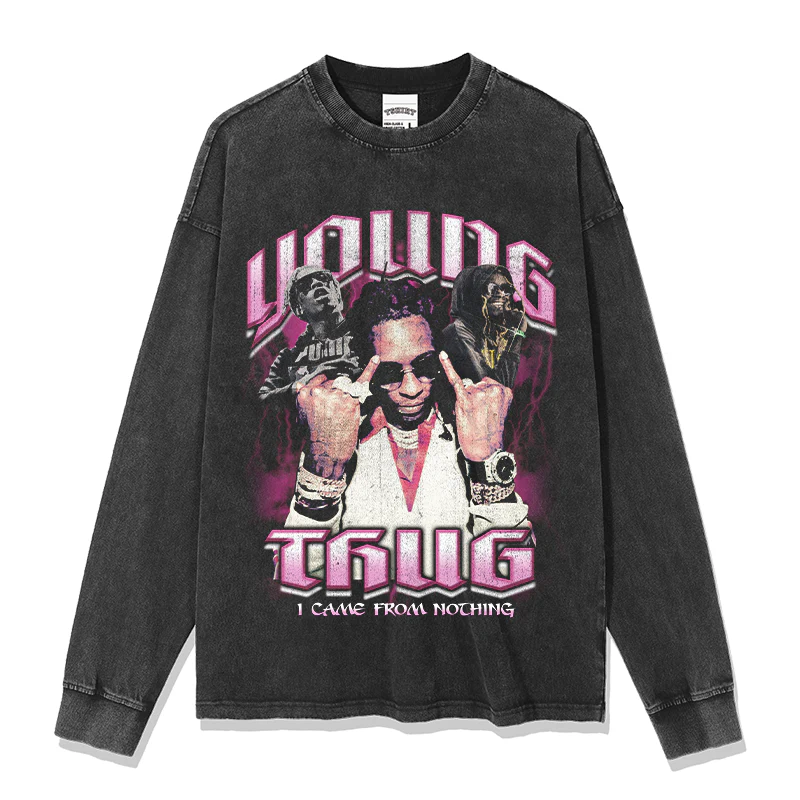 YOUNG THUG "I CAME FROM NOTHING" SWEATSHIRT 2024 - Image 2