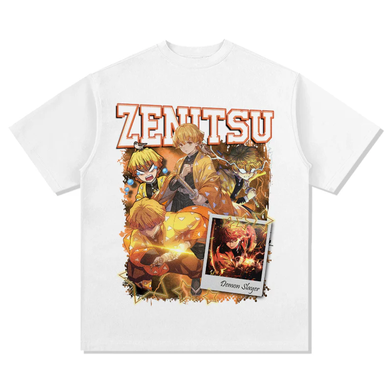 Zenitsu Agatsuma Demon Slayer "Anime" TEE - Image 4
